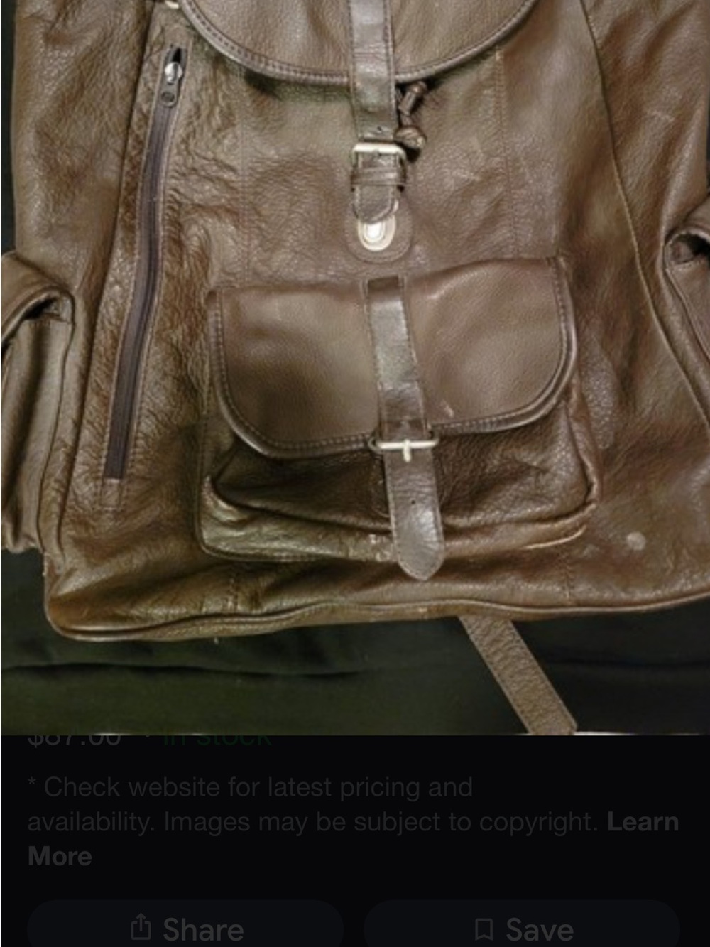 Vintage Marboro backpack 90s brown letter with buckles and drawstring at the top